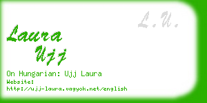laura ujj business card